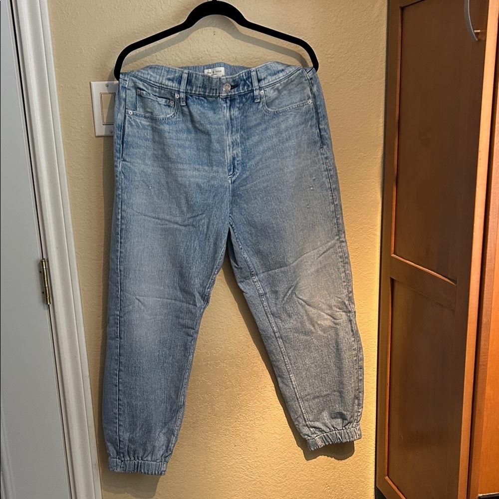 Rag & Bone Sky Blue Denim sweatpants. Super soft. New. Xl